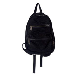 Madden Girl Black Nylon Backpack With Zippered Compartments & Adjustable Straps